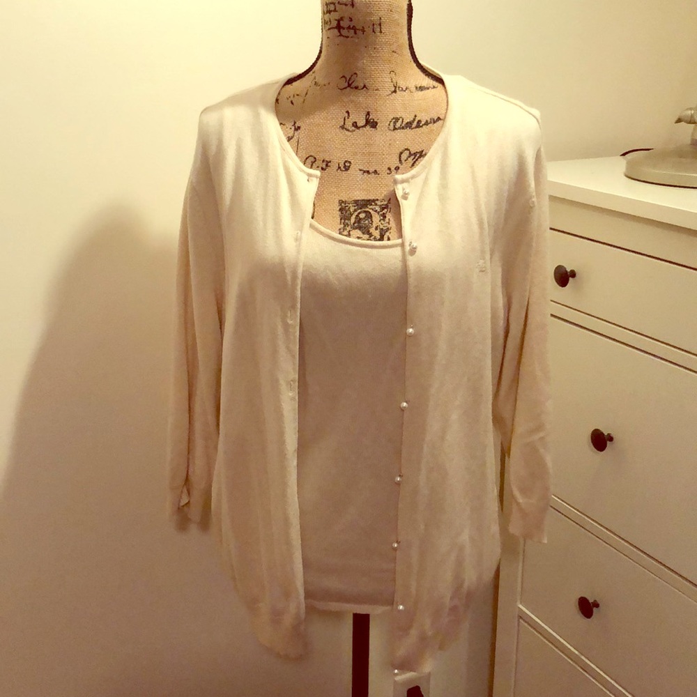 Camisole set Cream 2 piece